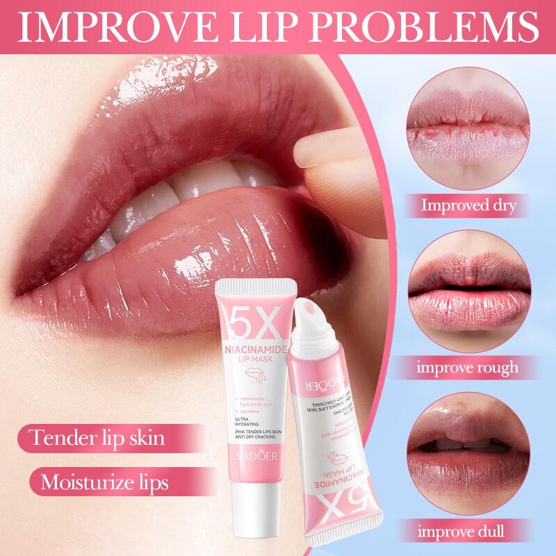 Mascarilla Labial Niacinamida + Ácido Hialurónico + Escualano – 10g