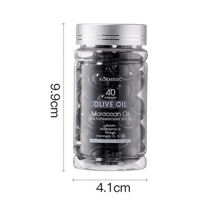 Sérum Capilar Multivitamínico de Aceite de Marruecos y Aceite de Oliva – 40 Cápsulas | Kormesic